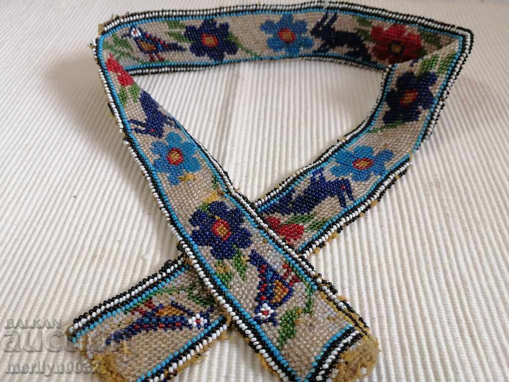 Ζώνη κοστουμιών με χάντρες μπλε ζώνη με χάντρες