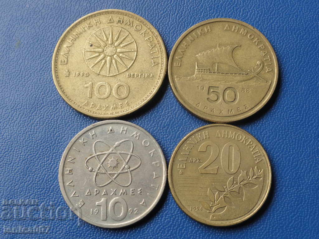 Greece - Coins (4 pieces) - 6 Greece - Coins (4 pieces) - 6
