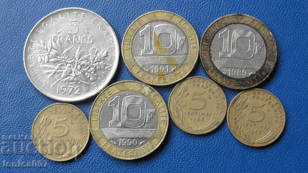 France - Coins (7 pieces) - 6 France - Coins (7 pieces) - 6