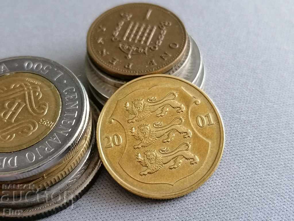 Coin - Estonia - 1 krone 2001 with price 2.50 BGN | € 1.28
