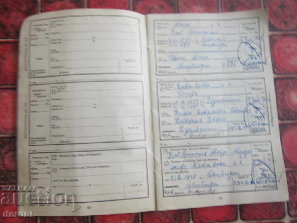 Old German document 3 Reich Original - 7 Old German document 3 Reich Original - 7