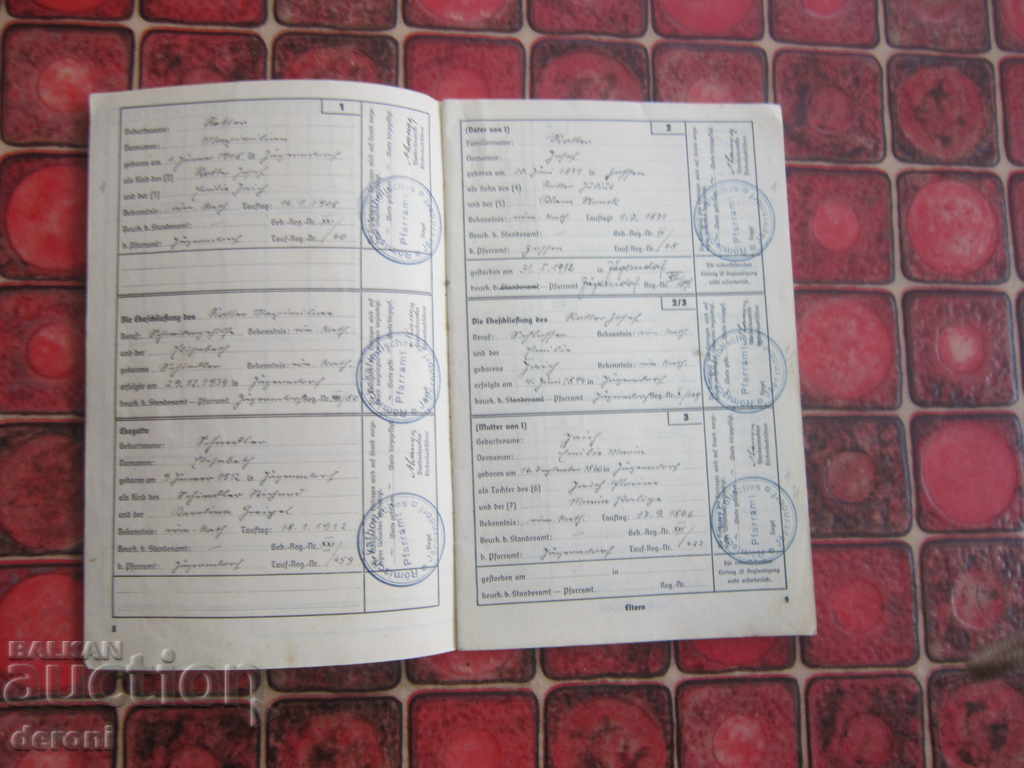 Delivery of Old German document 3 Reich Original 2 Delivery of Old German document 3 Reich Original 2