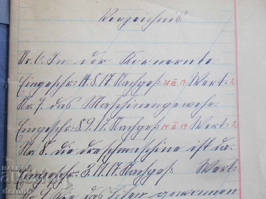 Auction Old German diary lexicon 1917 Auction Old German diary lexicon 1917