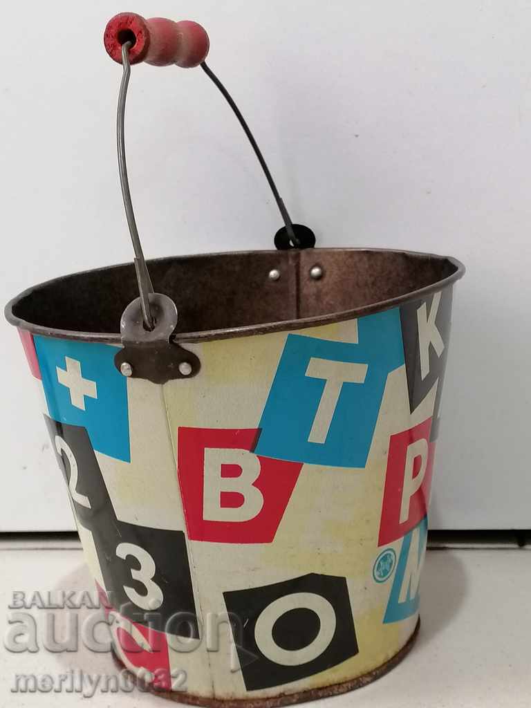Delivery of Children's tin toy bucket, bucket USSR