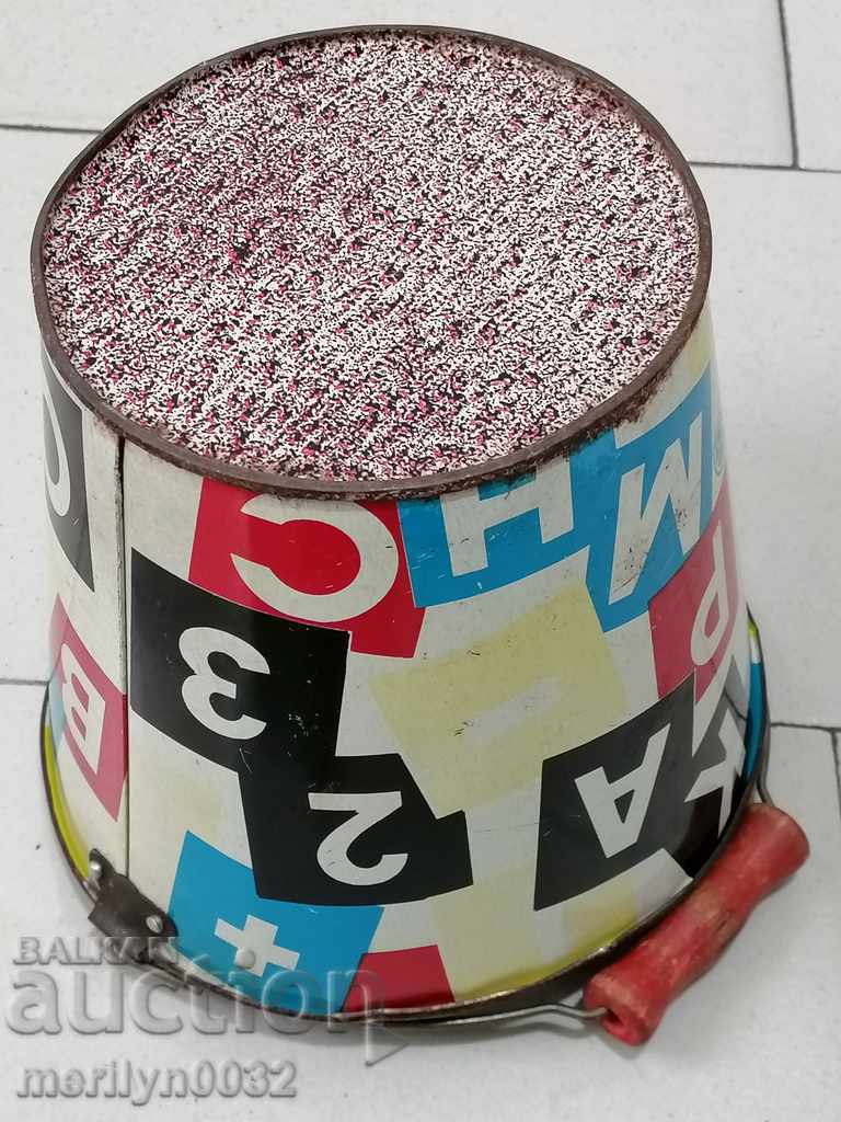 Children's tin toy bucket, bucket USSR - 5