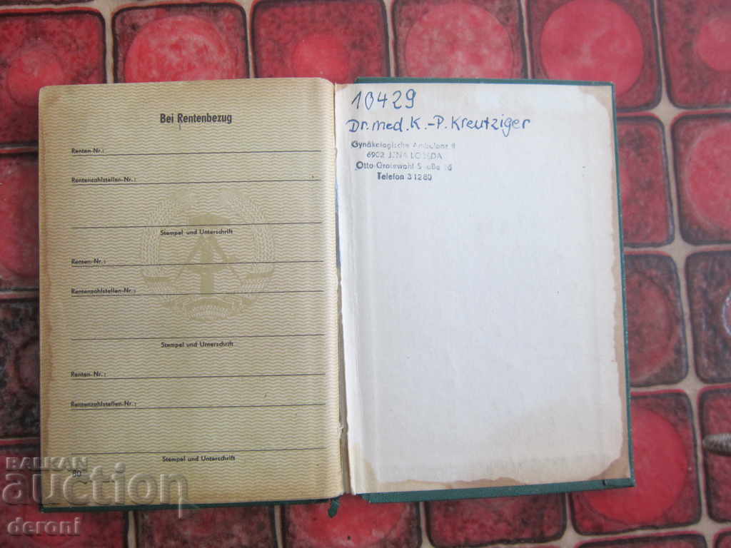 Delivery of Old German document