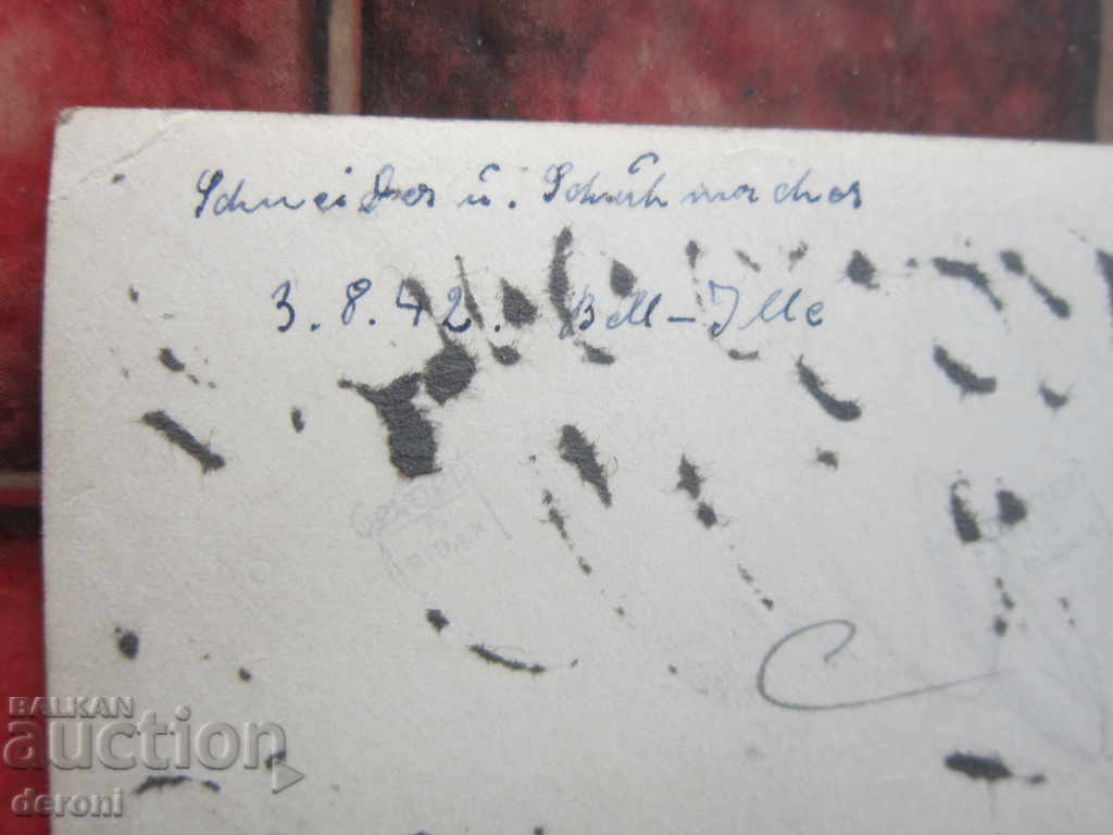 Old photo German soldier 3 Reich A11 Original - 6