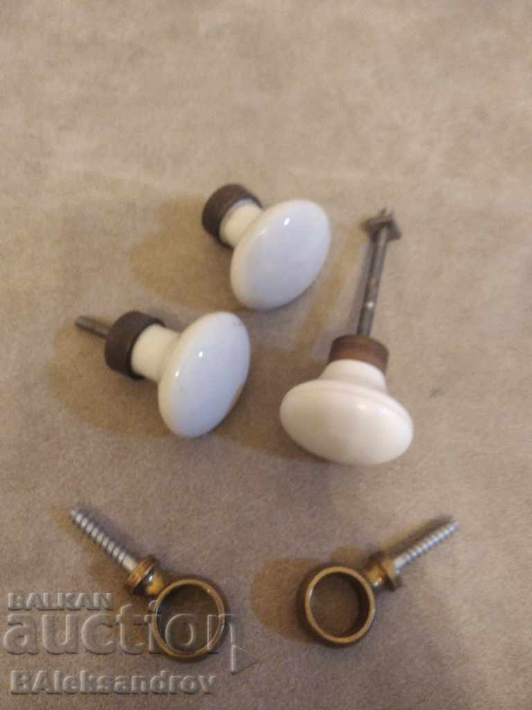Lot of old porcelain furniture handles with price 18.00 BGN | € 9.20 Lot of old porcelain furniture handles with price 18.00 BGN | € 9.20