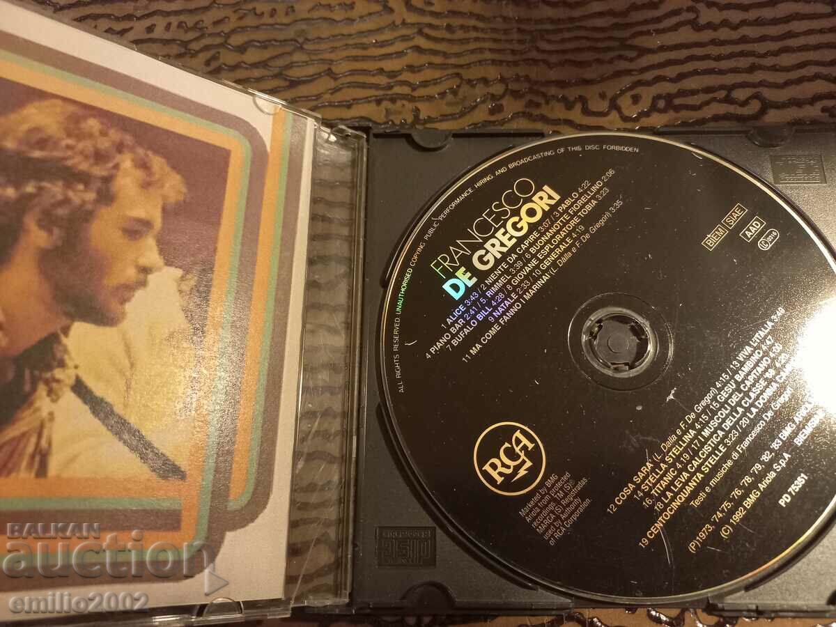 Audio CD Francesco De Gregori with price 1.99 BGN | € 1.02 Audio CD Francesco De Gregori with price 1.99 BGN | € 1.02
