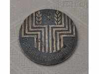 CHAMPIONSHIP VI FIVE-YEAR-OLD ST. ZAGORSKI DISTRICT 1974 MEDAL PLAQUE