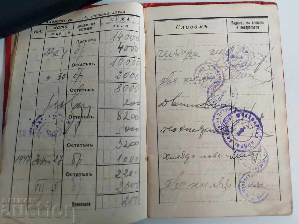 1940 YUCHBUNAR POPULAR BANK VLOGOVA BOOK DOCUMENT - 5 1940 YUCHBUNAR POPULAR BANK VLOGOVA BOOK DOCUMENT - 5