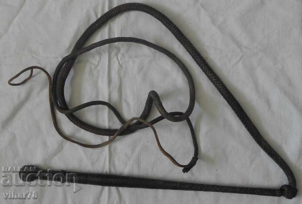 AN OLD LEATHER WHIP with price 199.99 BGN | € 102.25 AN OLD LEATHER WHIP with price 199.99 BGN | € 102.25