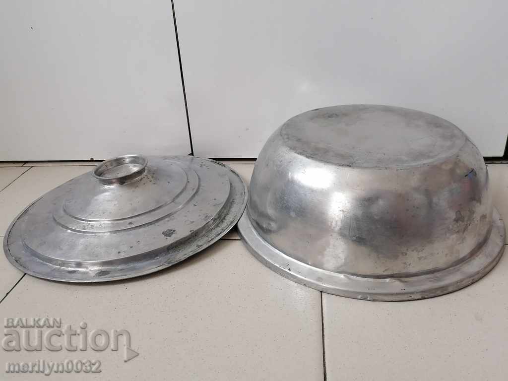 Auction  Copper pot with lid copper copper container boiler bass