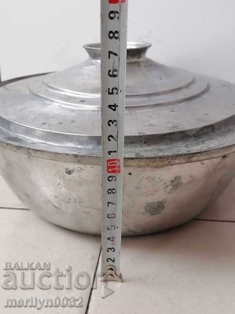 Copper pot with lid copper copper container boiler bass - 5