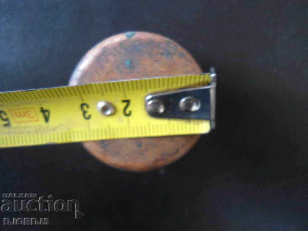 Old copper cup, engraved - 6