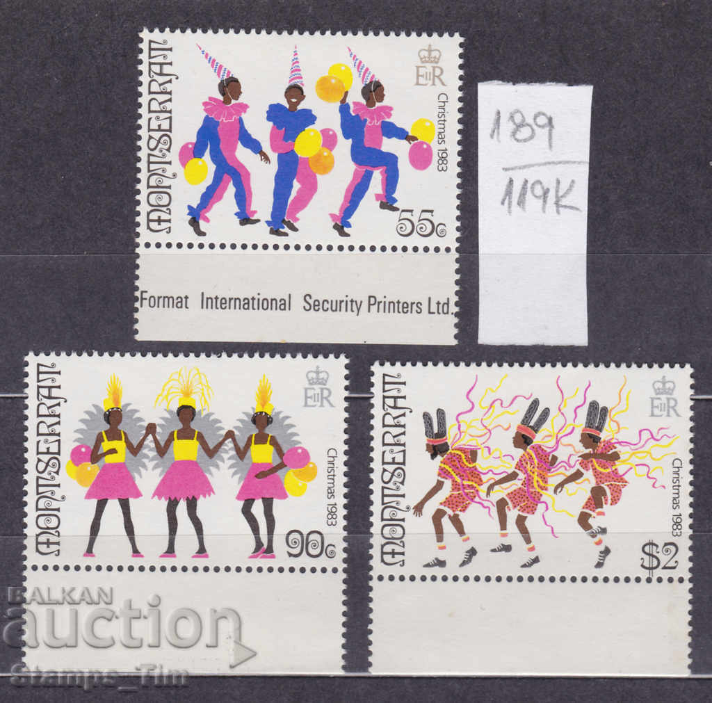 Auction 119K189 / Montserrat 1983 Christmas Tani Carnival (**) Auction 119K189 / Montserrat 1983 Christmas Tani Carnival (**)