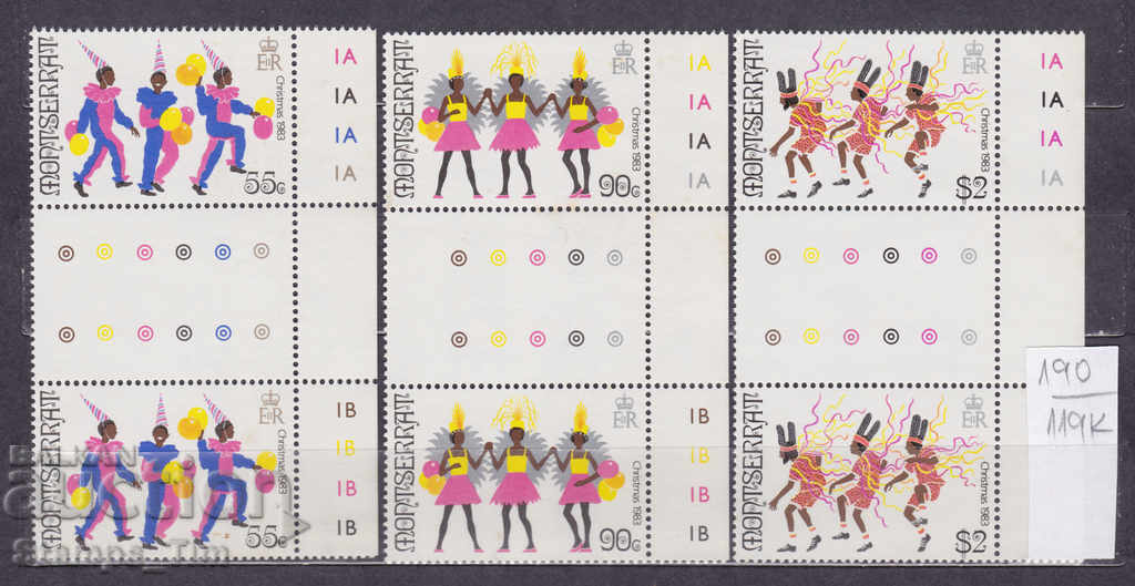 Auction 119K190 / Montserrat 1983 Christmas Tani Carnival (**) Auction 119K190 / Montserrat 1983 Christmas Tani Carnival (**)