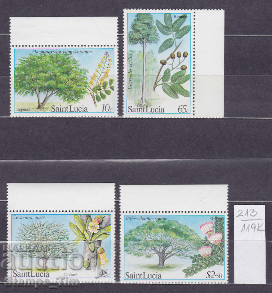 119K213 / Saint Lucia 1984 Δασικοί πόροι Δέντρα (**)