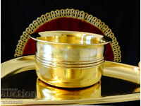 Cana de whisky din bronz, vas din bronz, castron