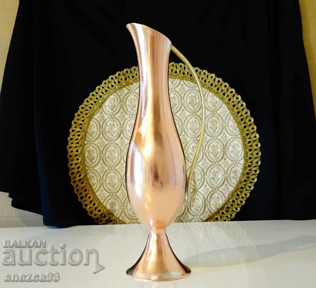 Elegant copper jug for rakia, vase - 7 Elegant copper jug for rakia, vase - 7