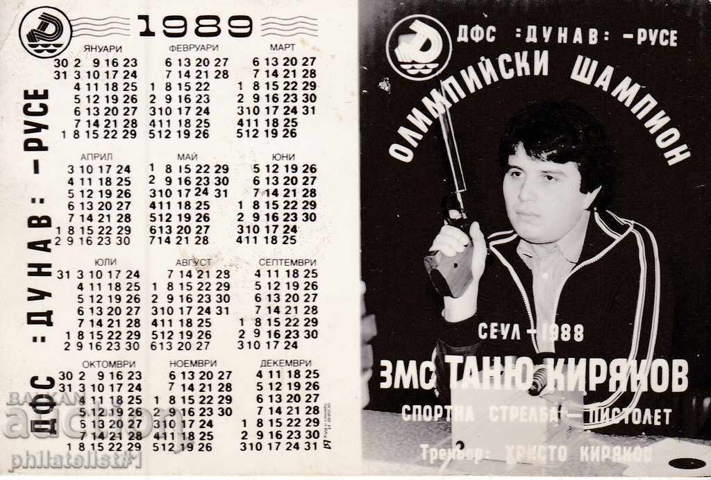 CALENDARUL DANUBE RUSE TANYO KIRYAKOV circa 1989