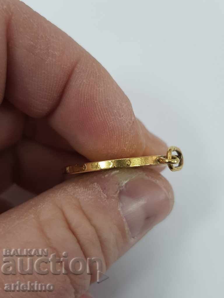 Silver gilded coin medallion 30 drachmas 1964 - 6