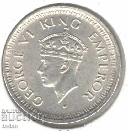+Ινδία Βρετανική-¼ Ρουπία-1944 B-KM# 547-George VI-Silver με τιμή € 7.67 | 15.00 BGN