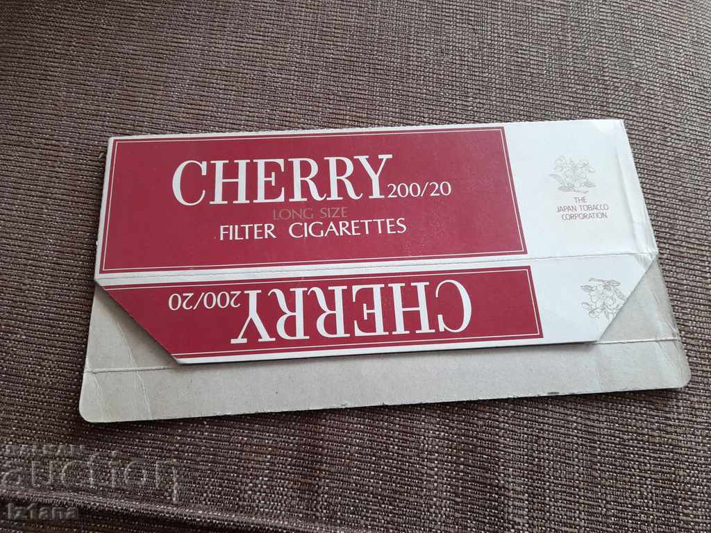 Țigări din carton vechi Cherry cu preț 10.00 BGN | € 5.11 Țigări din carton vechi Cherry cu preț 10.00 BGN | € 5.11