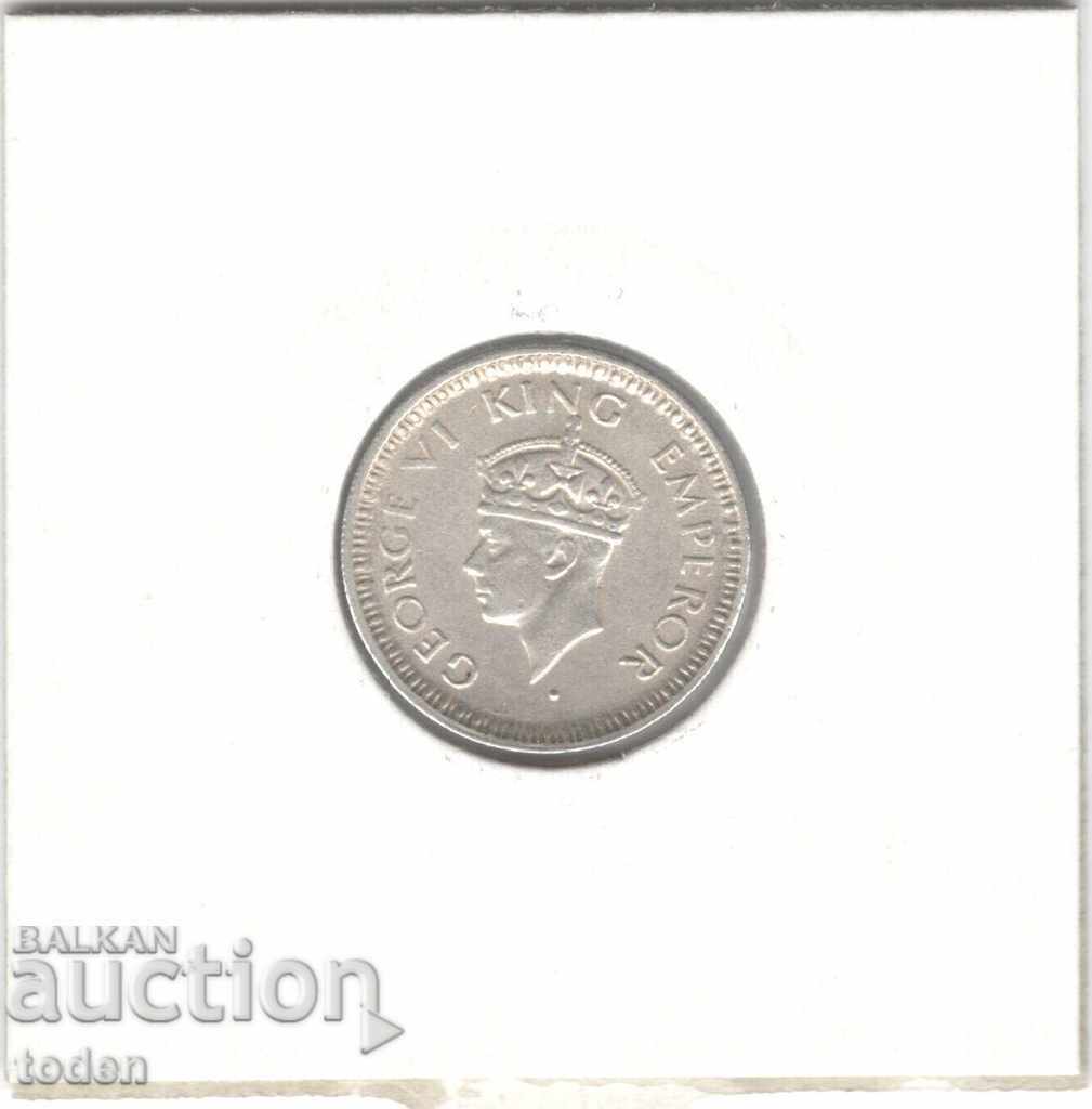 Παράδοση +Ινδία Βρετανική-¼ Ρουπία-1944 L-KM# 547-George VI-Silver
