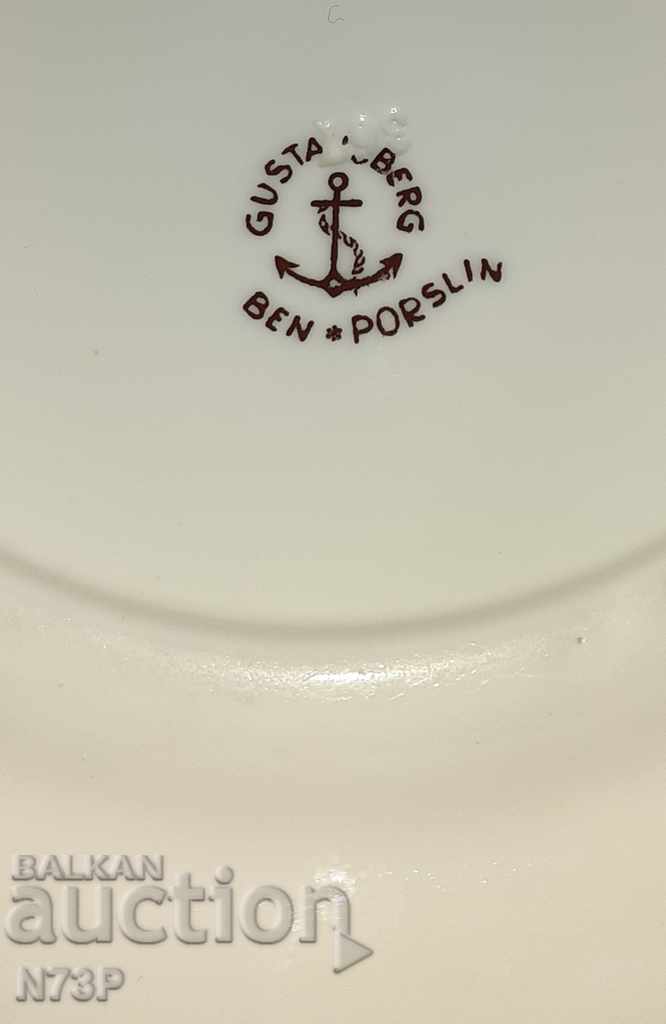 PLATĂ VECHE DE PORȚELAN. ..GUSTAVSBERG .. - 6