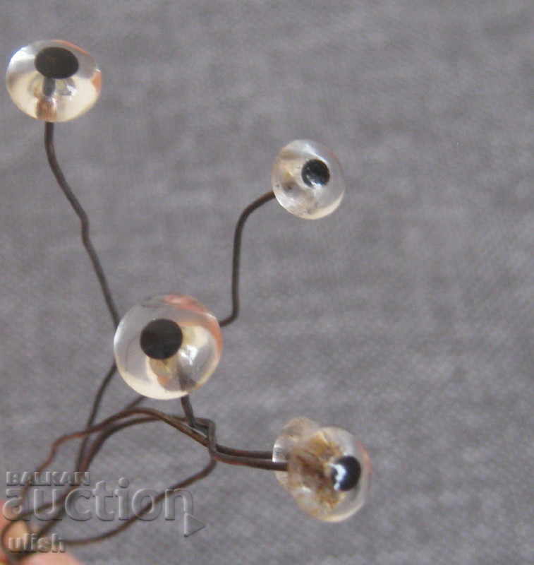 Auction  5 X 2 sets of new glass eyes plush toy doll