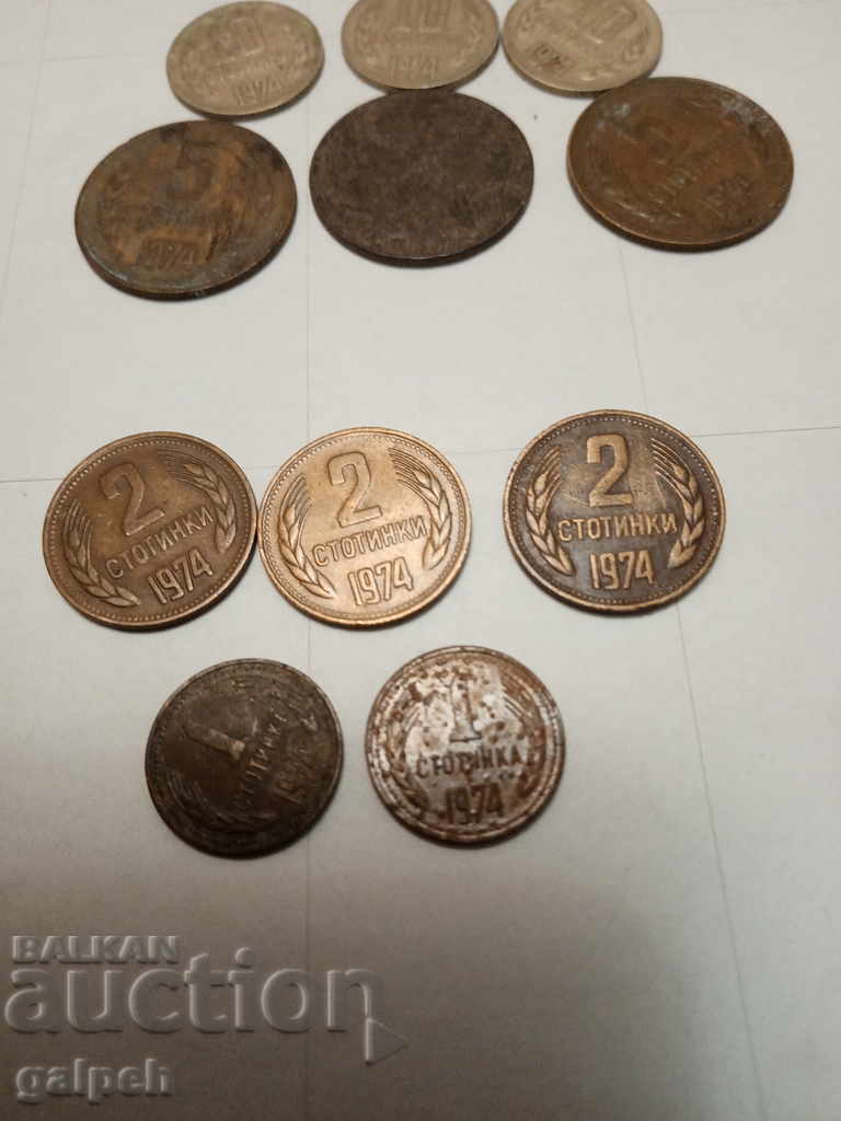 Licitație BULGARIA - LOT DE MONEDE - 1974 - 16 buc. - 4 BGN Licitație BULGARIA - LOT DE MONEDE - 1974 - 16 buc. - 4 BGN