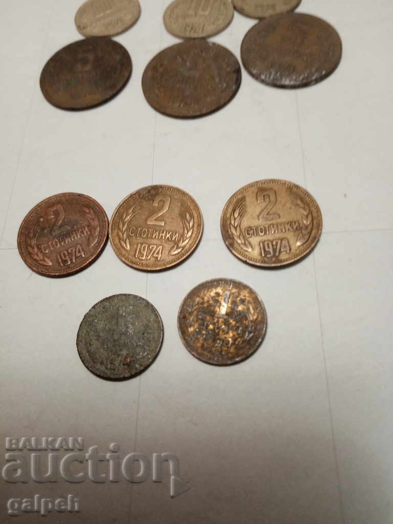 Auction  BULGARIA - LOT OF COINS - 1974 - 16 pcs. - BGN 4.00