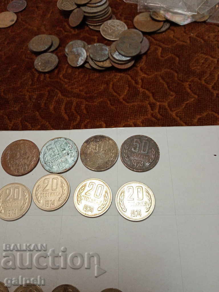 BULGARIA - LOT OF COINS - 1974 - 22 pcs. - BGN 5 with price 5.00 BGN | € 2.56 BULGARIA - LOT OF COINS - 1974 - 22 pcs. - BGN 5 with price 5.00 BGN | € 2.56