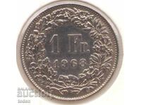 Switzerland - 1 Franc - 1968 - KM# 24a
