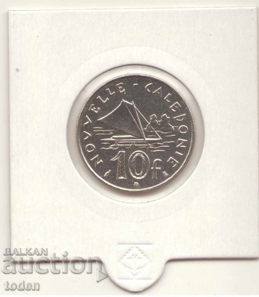 +New Caledonia-10 Francs-1997-KM# 11