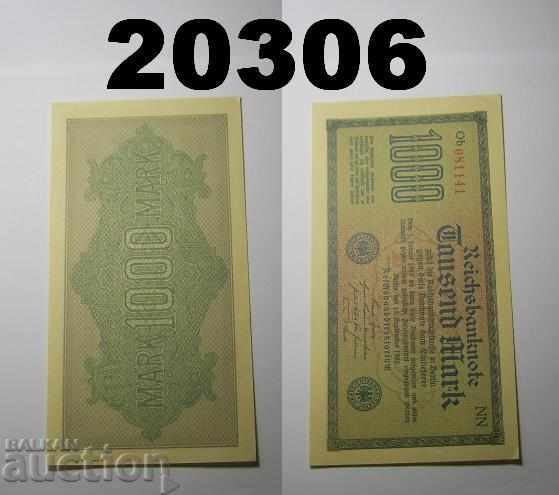 Германия 1000 марки 1922 AU/UNC Dornen