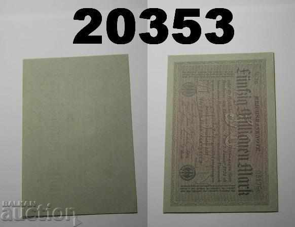 Germany 50 million marks 1923 AU / UNC