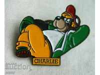 Badge cartoon character Charlie Charles the Dog