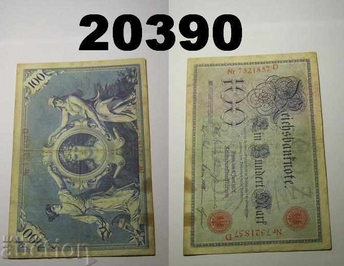 Германия 100 марки 1907 VF