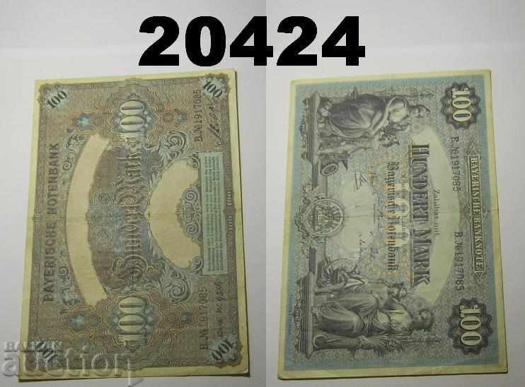 Бавария 100 марки 1900 VF/XF