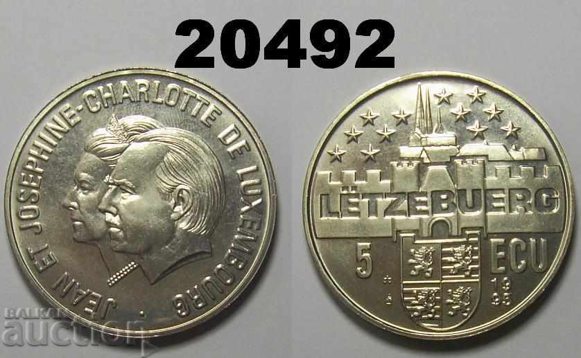 Λουξεμβούργο 5 ECU 1995