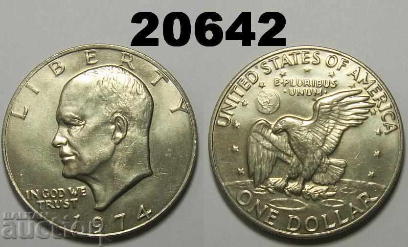 US $ 1 1974 UNC