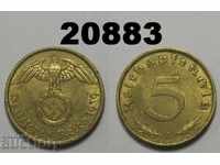 Γερμανία 5 pfennig 1939 Μια σβάστικα