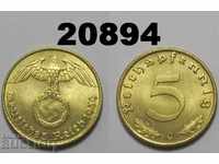 Germany 5 pfennig 1939 J swastika