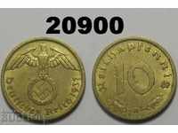 Germania 10 pfennig 1937 O zvastica