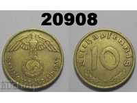 Germany 10 pfennig 1937 A swastika