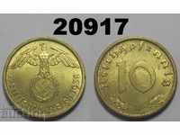 Γερμανία 10 pfennig 1938 Μια σβάστικα