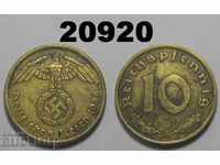 Γερμανία 10 pfennig 1938 Μια σβάστικα