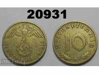Γερμανία 10 pfennig 1938 E σβάστικα